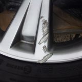 シルバーホイールガリ傷修理｜東京都江戸川区