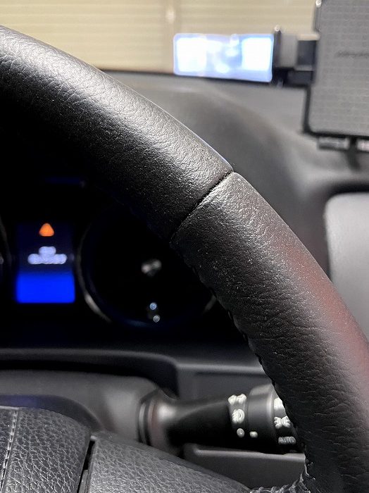 ゼロクラウン　ステアリングリペア　施工後