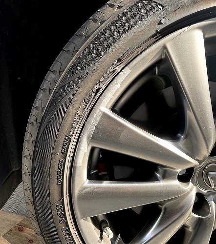 レクサス ホイール ガリ傷 リペア